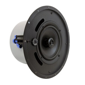 6.5 inch Coaxial Frameless Commercial Ceiling Speakers (Single) - 70V/100V - 100W Max - UL2043 Plenum Rated