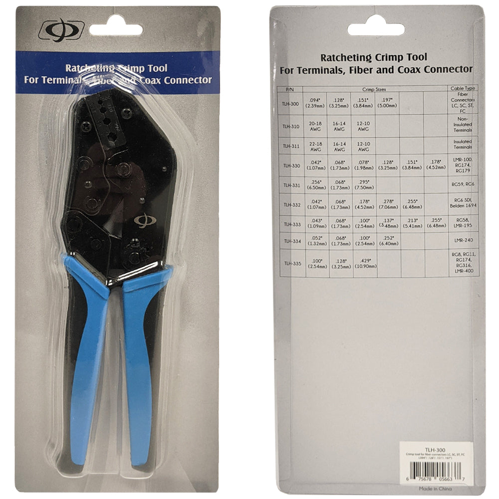 Professional Ratcheting Crimp Tool for Fiber Optic Connector Crimp Sleeves - LC, SC, ST & FC - Hex Sizes 0.094", 0.128", 0.151", 0.197" - Image 3