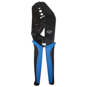 Professional Ratcheting Crimp Tool for RG6 SDI & Belden 1694 Coax Cable Connectors - Hex Sizes 0.042 inch, 0.068 inch, 0.178 inch, 0.255 inch