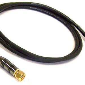Premium Phantom Cables RG59 TV F-Type Male to Male Cable FT4