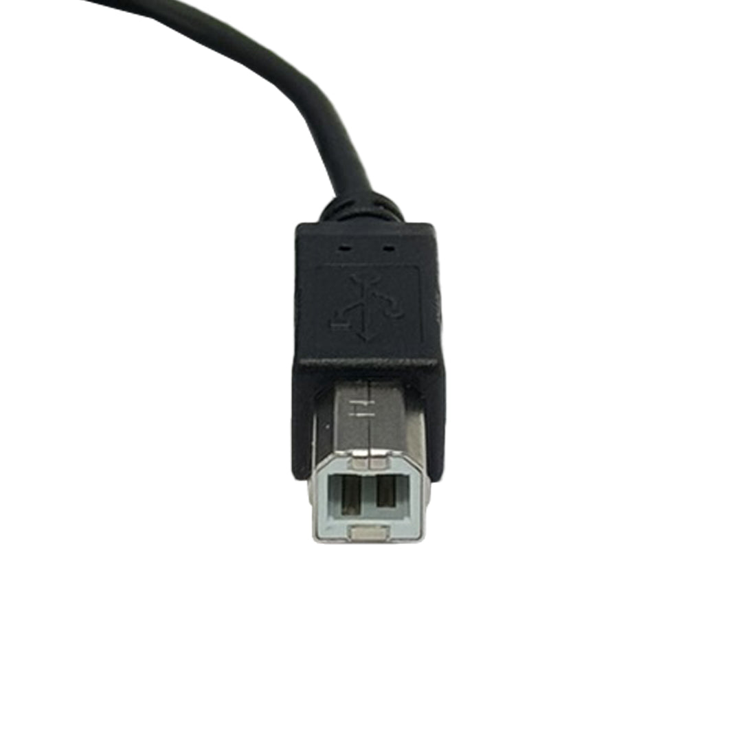 USB 2.0 Type-C Male to B Male Cable 480Mbps 3A - Black - Image 3