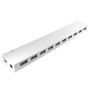 10-Port USB 2.0 Hub - White