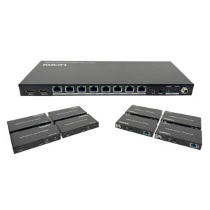 1x8 HDMI Splitter Extender - 60m (4K 60Hz 4:4:4) with Loop out & Receivers