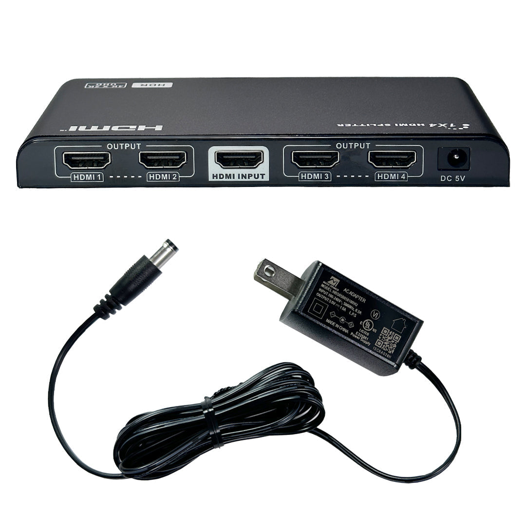 1x4 HDMI Splitter, 4Kx2K@60Hz, EDID, HDCP 2.2, YUV 4:4:4 - Image 2