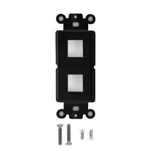 Decora Strap 2-Port Keystone - Black