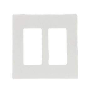 Decora Screw-Less Wall Plate- Double Gang - White