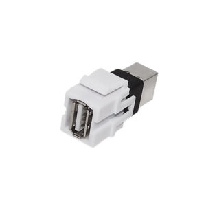 USB 2.0 A/B Keystone Wall Plate Insert