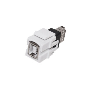 USB 2.0 B/A Keystone Wall Plate Insert