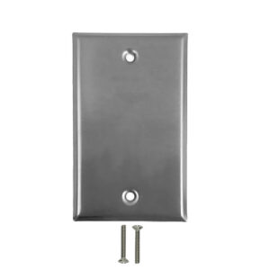 Single Gang - Blank - Stainless Steel Wall Plate