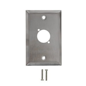 Single Gang - 1x D-Cut - Stainless Steel Wall Plate