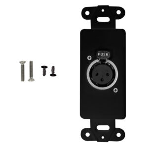 Black Decora Strap - 1x XLR Female, Locking