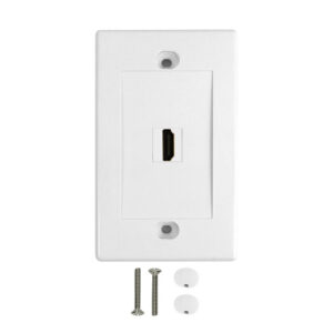 1-Port HDMI Wall Plate Kit - White