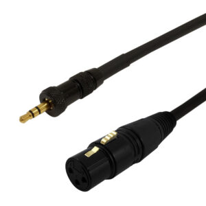 Premium Phantom Cables Balanced XLR Female To  3.5mm Locking Male Cable