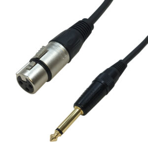 Premium Phantom Cables XLR Female to 1/4 Inch TS Male Cable