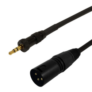 Premium Phantom Cables Balanced XLR Male To  3.5mm Locking Male Cable