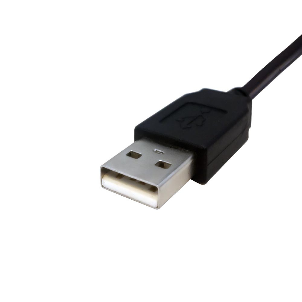 USB 2.0 A Straight Male to A Right/Left Angle Male Cable - Black - Image 2