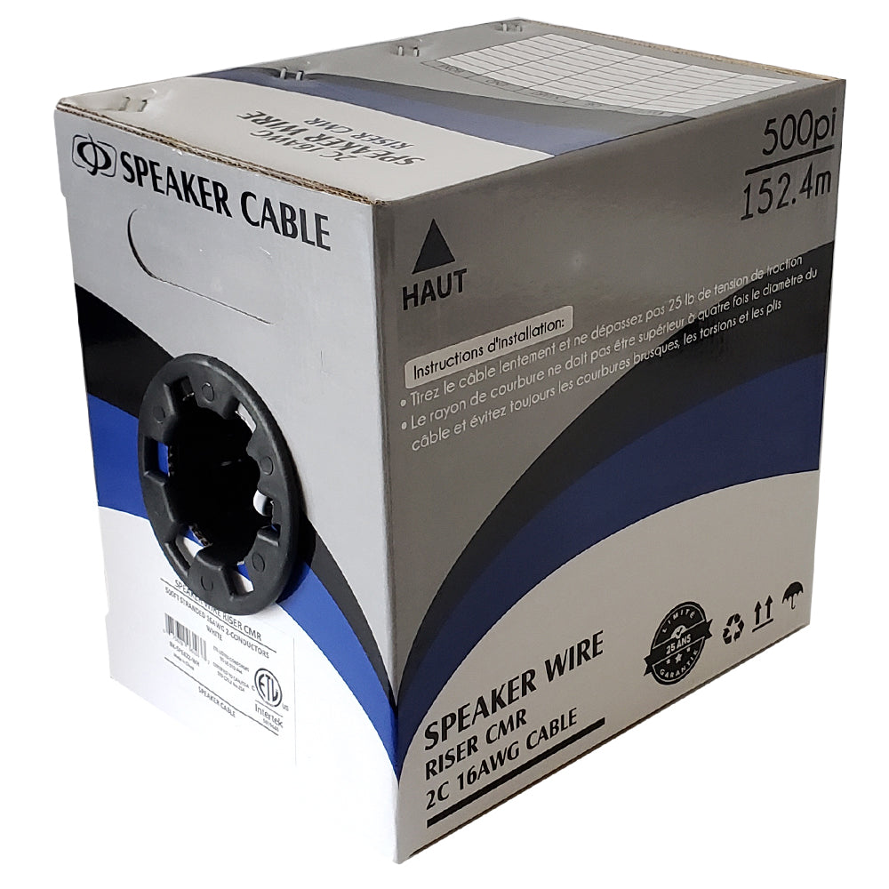 500ft 2C 16AWG In-Wall Bulk Speaker Cable CMR - Image 4